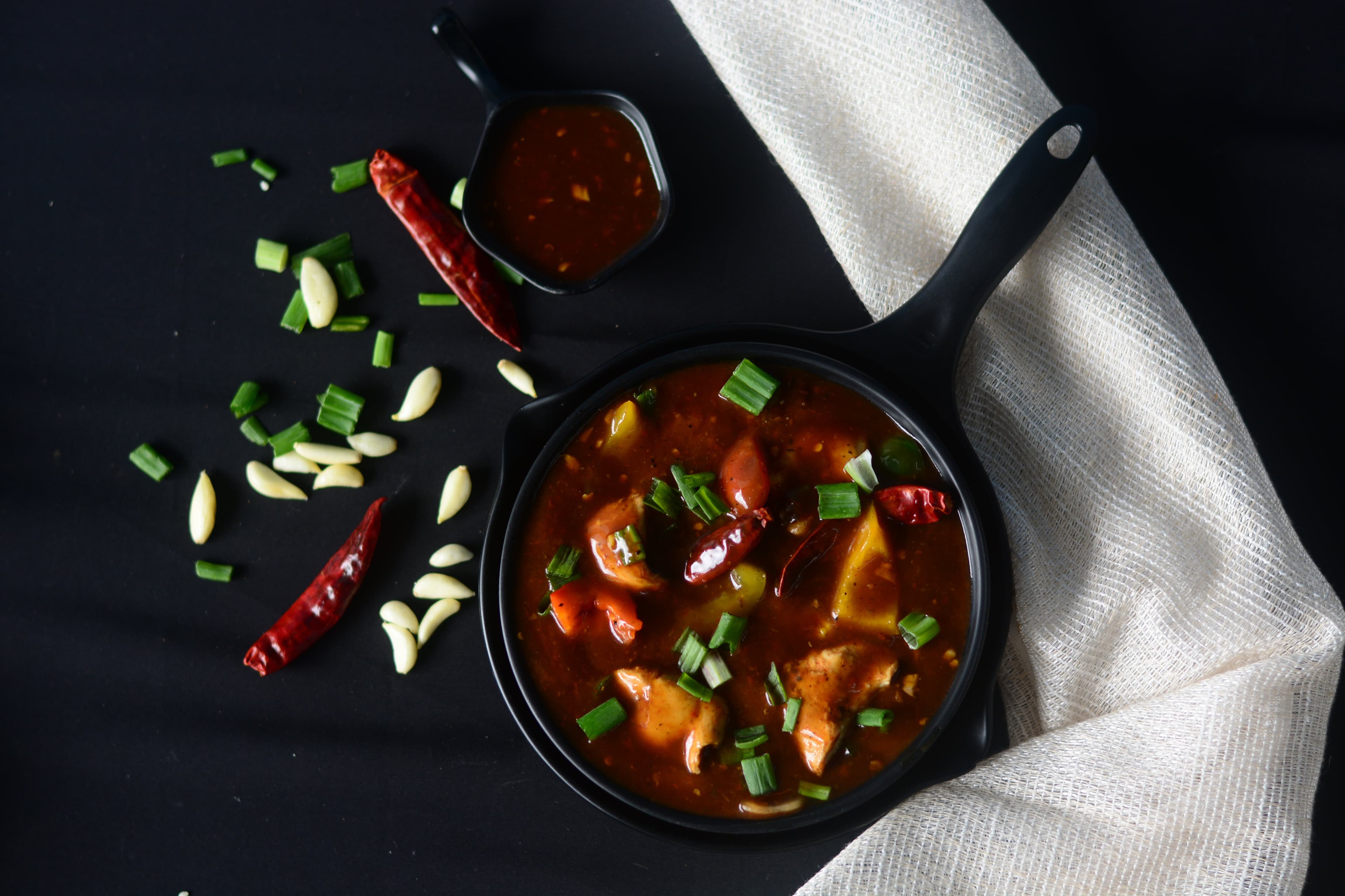 Fiery Chilli Greens (Chicken)