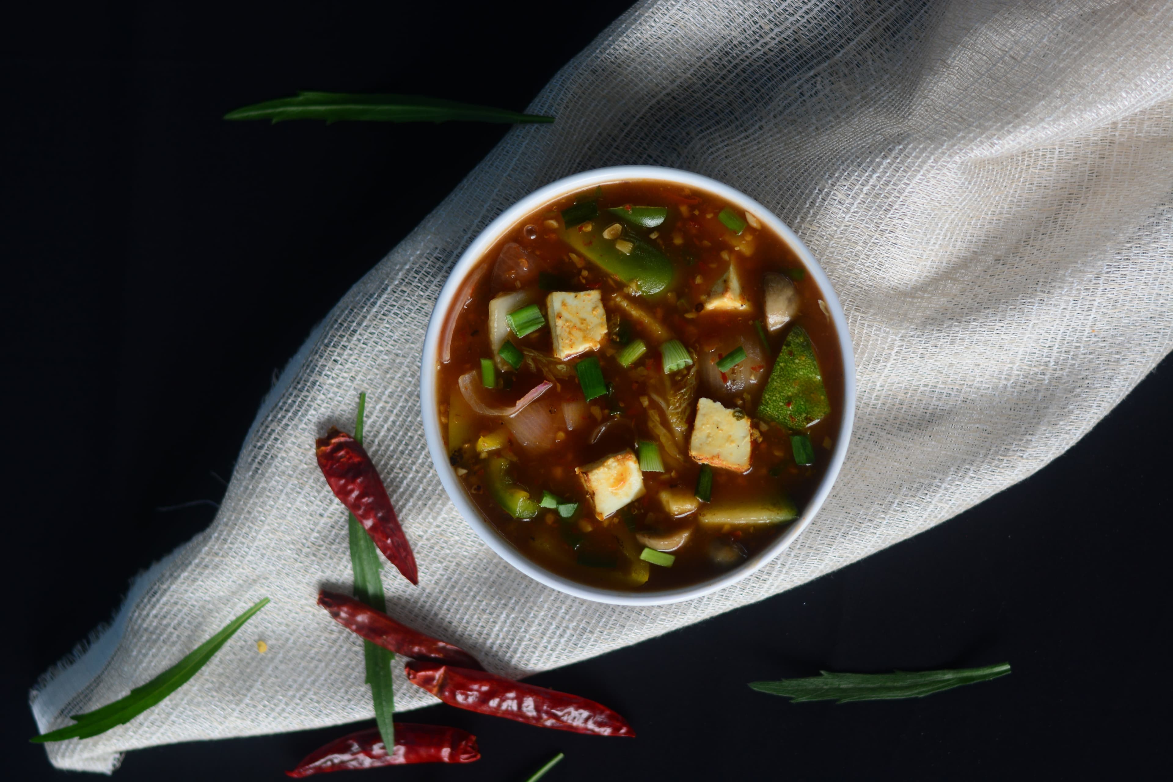 Sizzling Hot Garlic Stir Fry (Paneer)