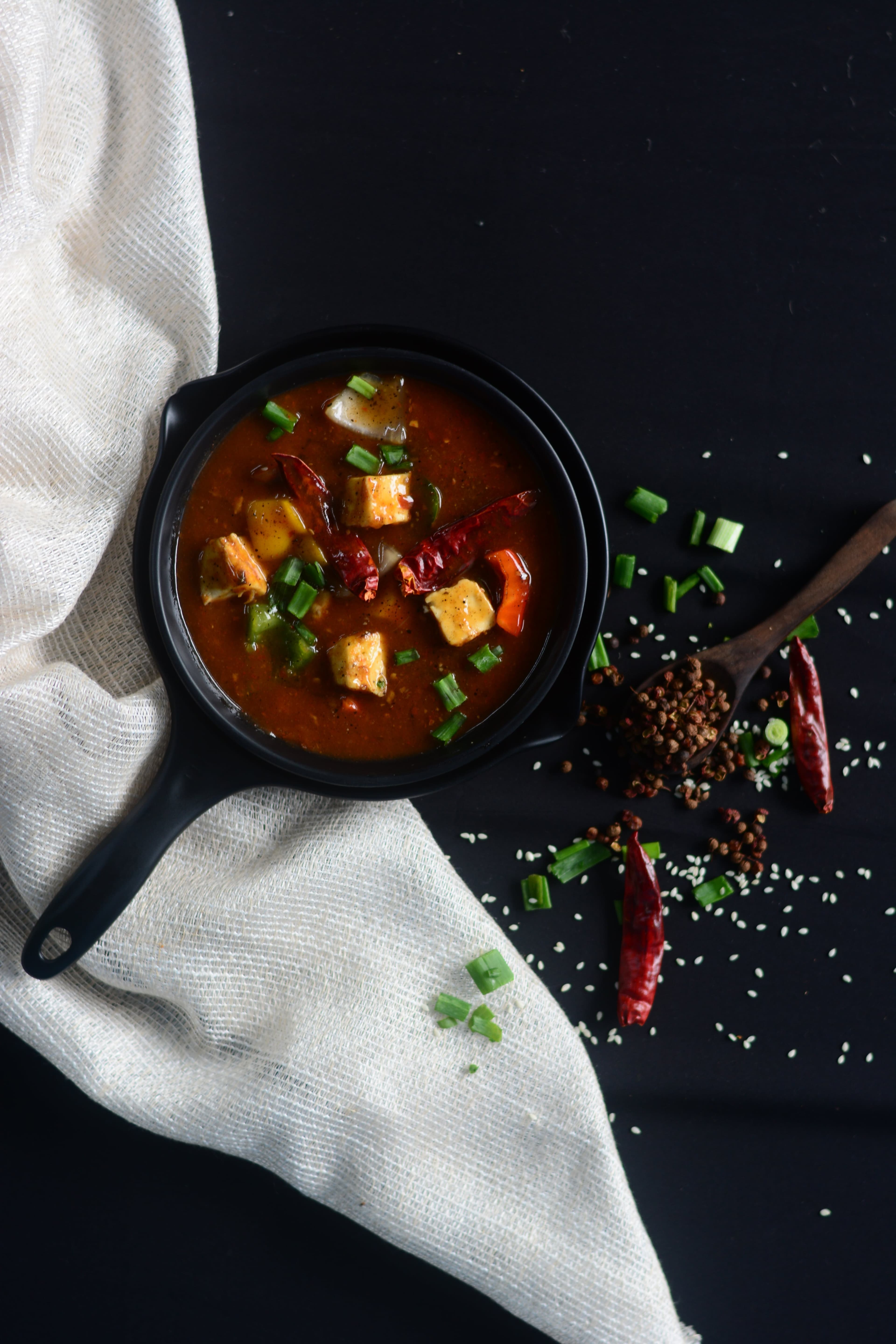 Spicy Schezwan Fusion (Paneer)