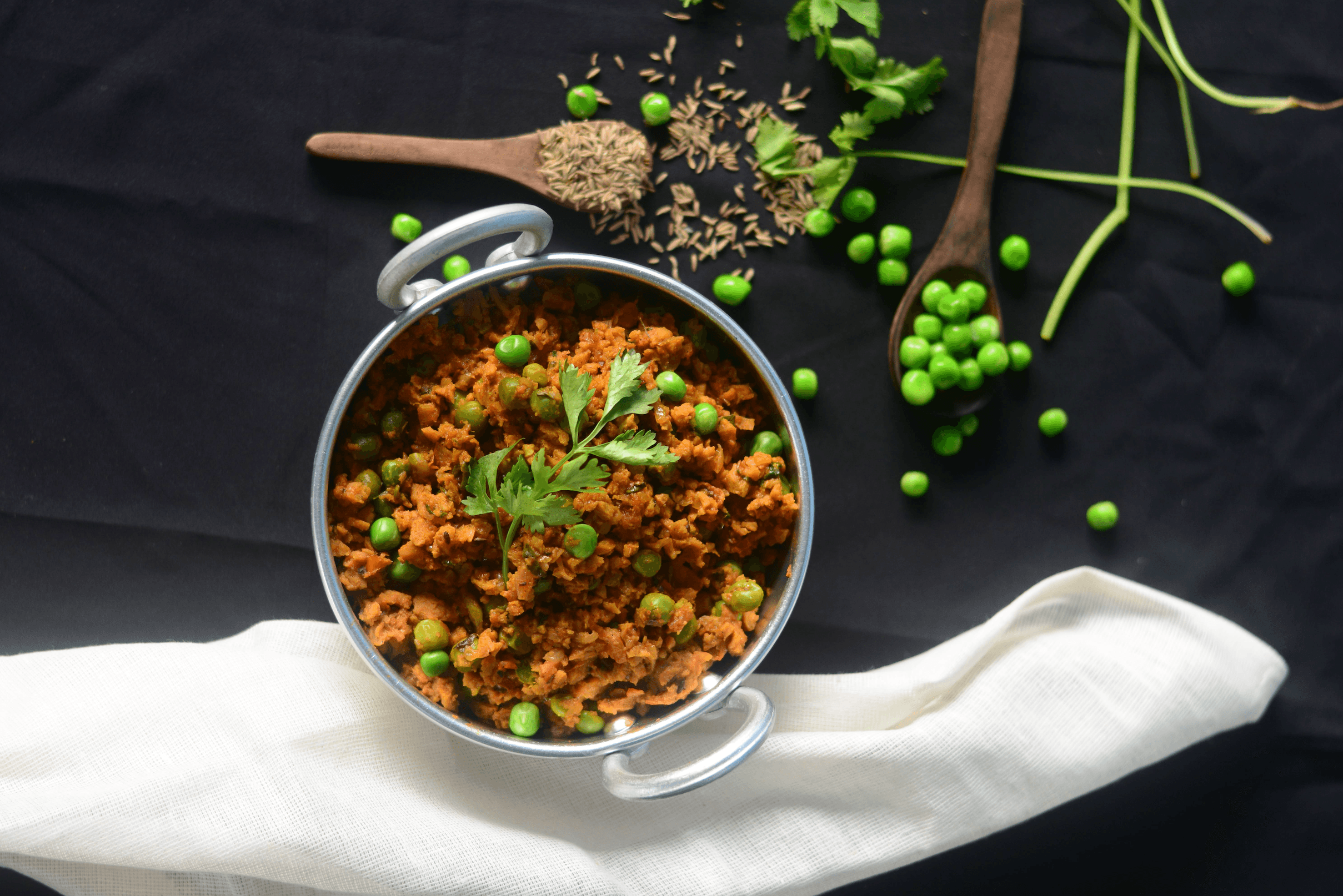 Powerful Soya Keema Matar