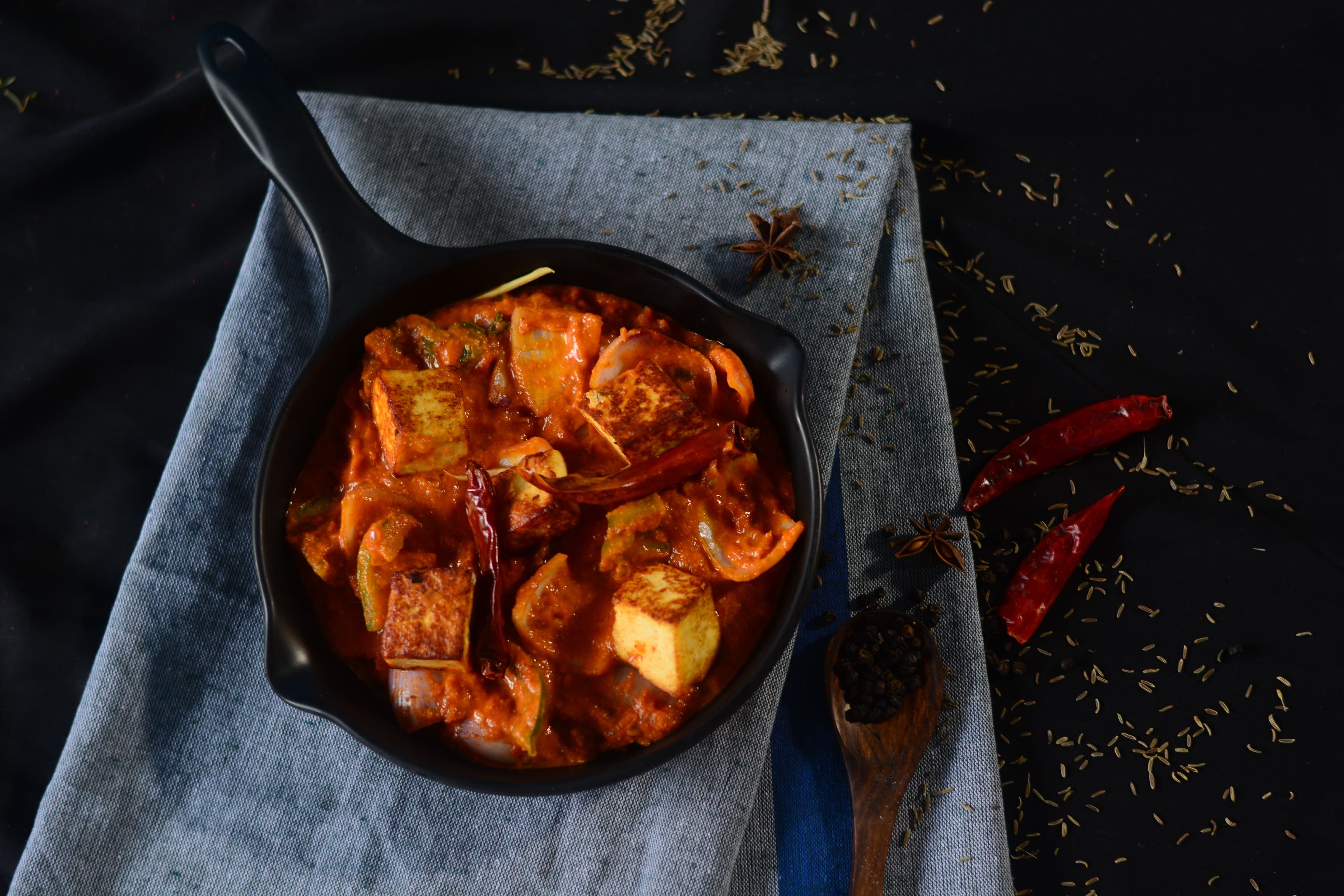 Spiced Kadhai Paneer