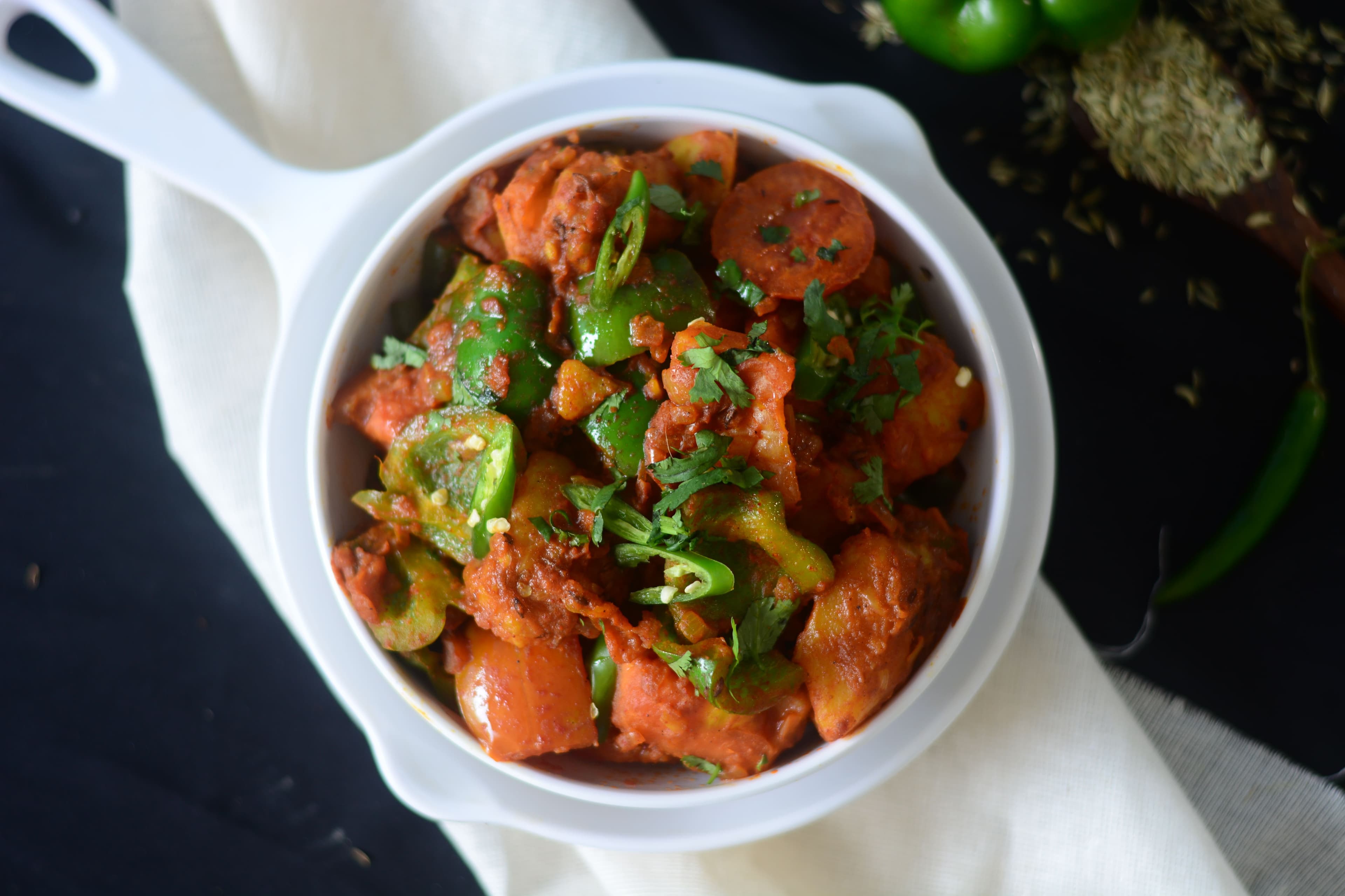 Zesty Aloo Capsicum