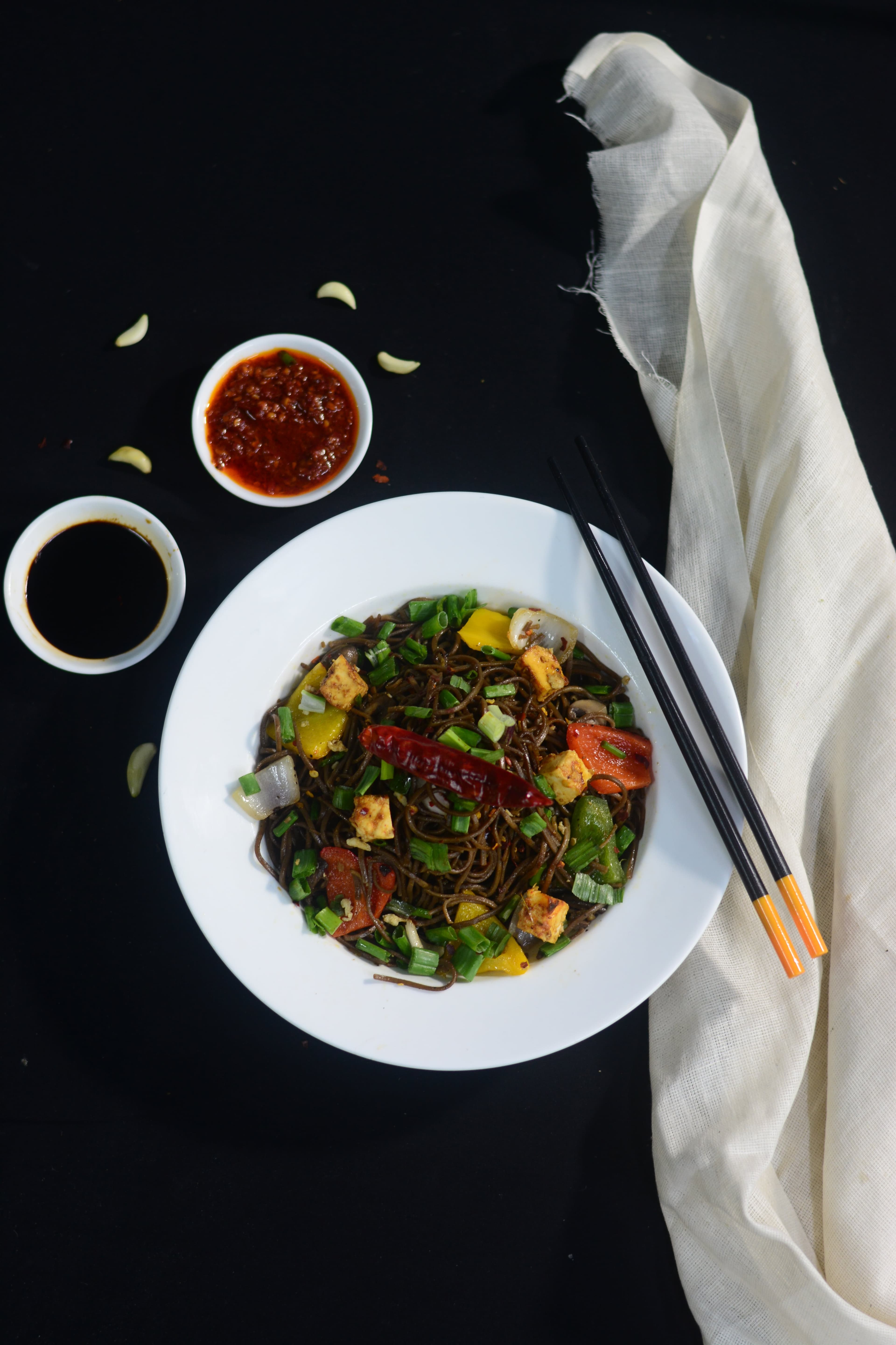 Spicy Vitality Buckwheat Noodles (Paneer)