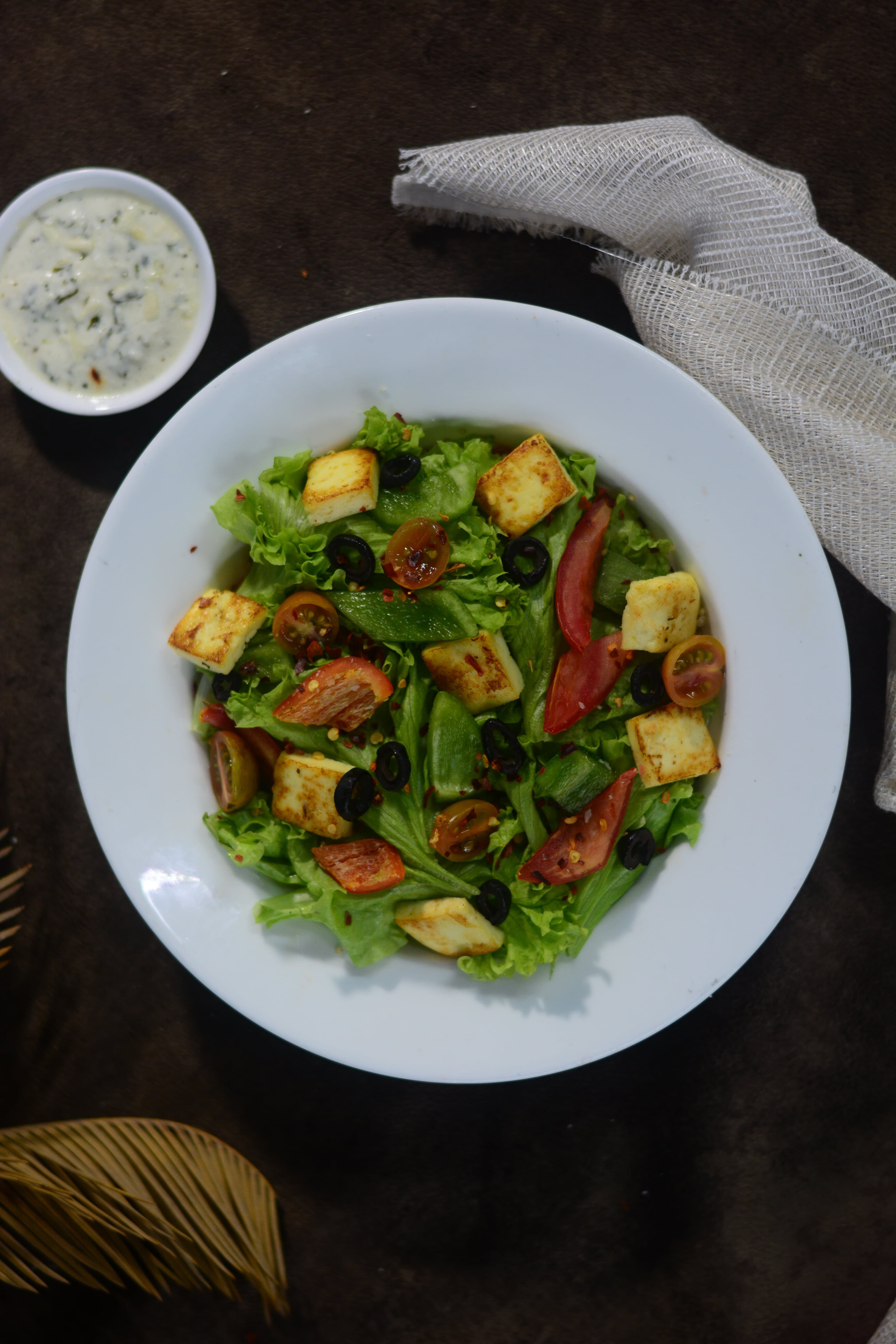 Smoky Pepper Zest Salad (Tofu)